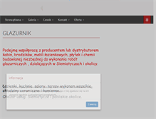 Tablet Screenshot of glazurnia.pl